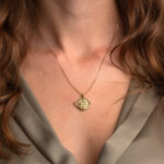 Constantinato Flouri Amulet Eye – 9K Gold Protection Pendant - Image 2