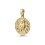 9K Gold Wisdom Owl Pendant – Symbol of Knowledge