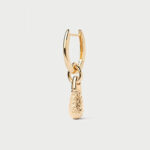 PDPAOLA Popcorn Jupiter single hoop pendant