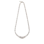 Greek Key Meander Necklace with Opal - Image 2