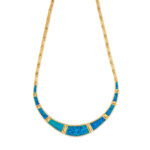 Κολιέ Μαίανδρος με Όπαλ - Ασήμι 925 Επιπλατυνωμένο