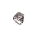 Gerochristo - Classic Parallelogram Ring in Sterling Silver - Image 3