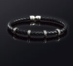 Δερμάτινο Βραχιόλι με Μαίανδρο – Ασήμι 925 - Image 3