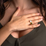 Aquamarine & Peridot Gemstone Ring - Image 2