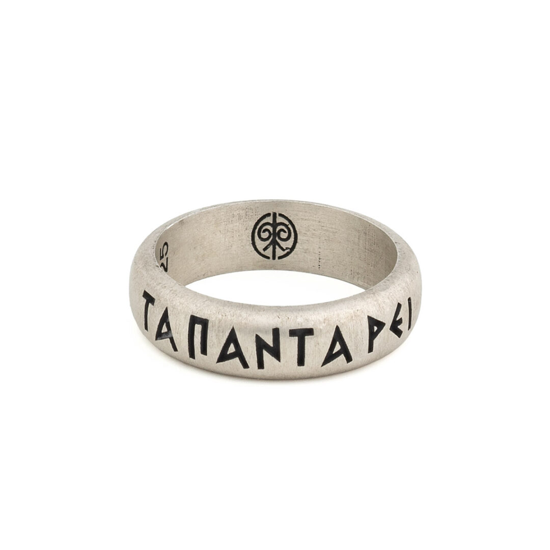 DA50 Ta panta rei Ring - 925 Sterling Silver