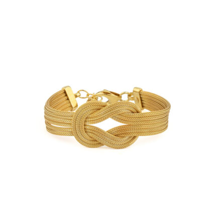 Hercules Knot Chain Bracelet - 925 Sterling Silver Gold Plated