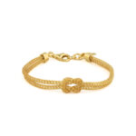 Knot Chain Bracelet - 925 Sterling Silver Gold Plated