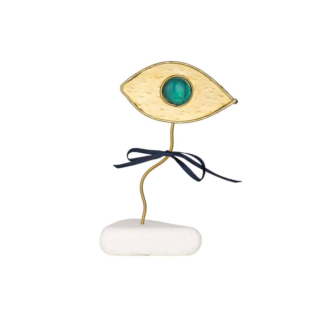 GEO-EI-00526005-631 Evil Eye Décor Stand on Thassos Marble