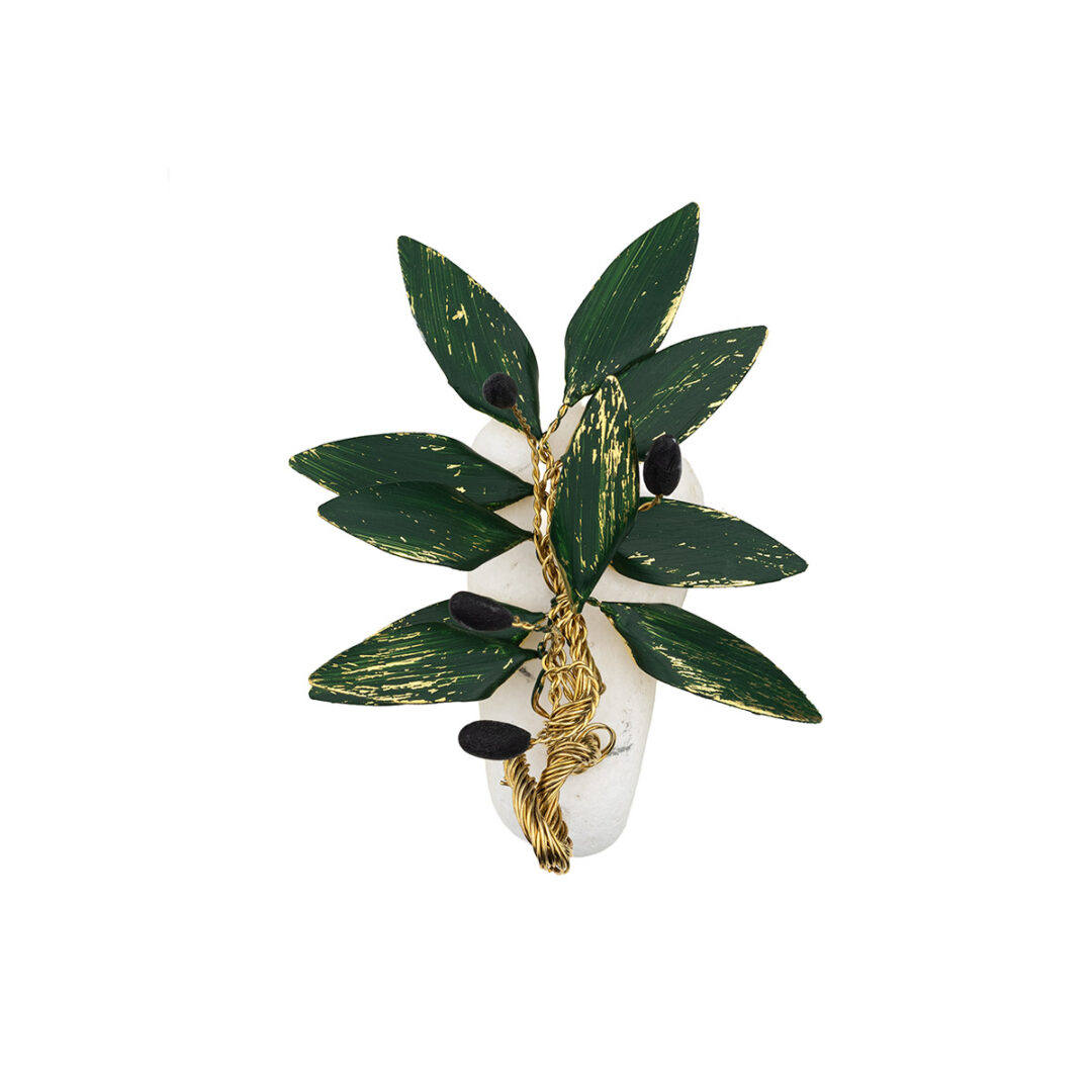 GEO-EI-00527008-043 Olive Tree Stand Decor on Thassos Marble