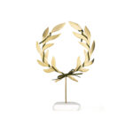 Olive Wreath Stand Decoration on Thassos Marble Stone