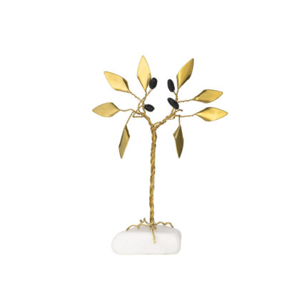Olive Wreath Stand Decor on Thassos Marble