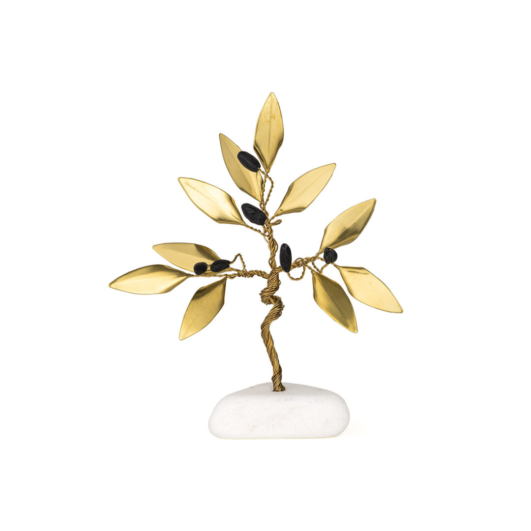 GEO-EI-00535007-979 Olive Tree Stand Decoration on Marble