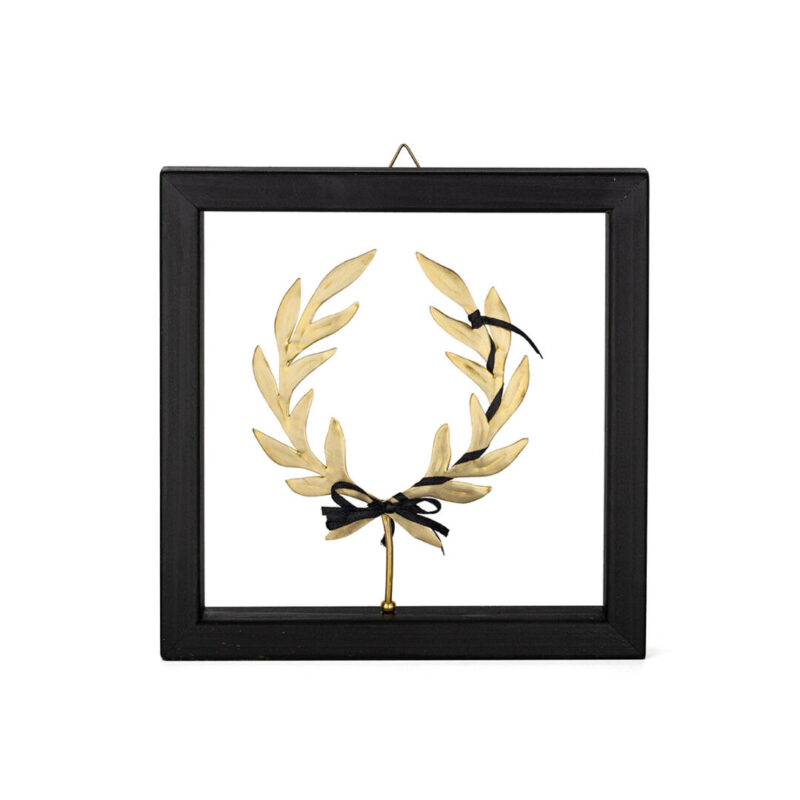 Olive Wreath Wall Decoration with Wooden Frame