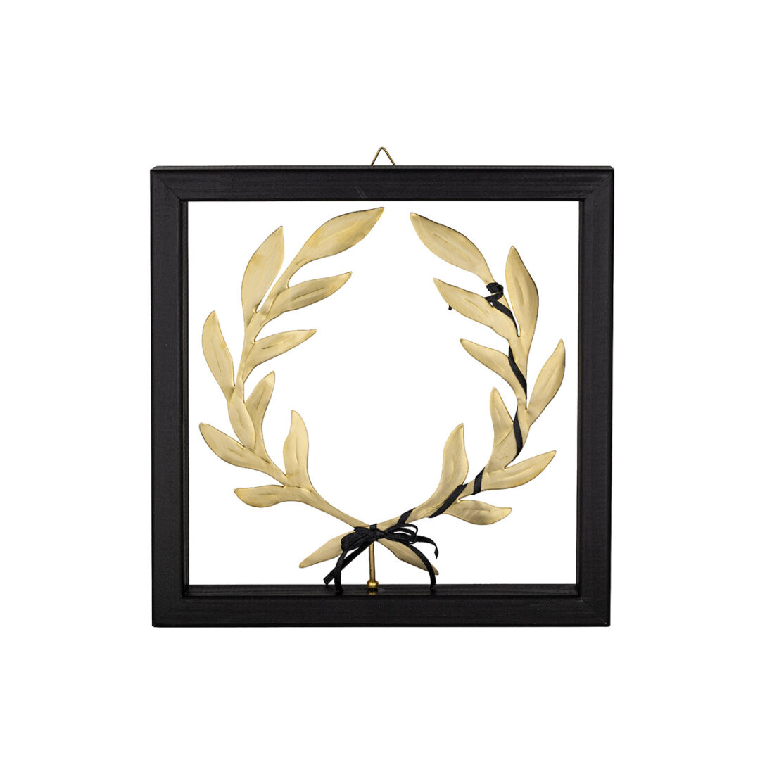 GEO-EI-00540027-001 Olive Wreath Wall Décor with Wooden Frame