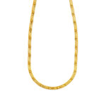 Meander Greek Key Necklace in Sterling Silver Gold Plated