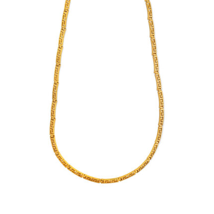 Κολιέ με Μαίανδρο από Ασήμι 925 Επιχρυσωμένο