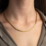 Eternity Meander Necklace in Sterling Silver Gold Plated - Image 2