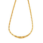 Greek Key Meander Motif Necklace in Sterling Silver