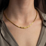 Greek Key Meander Motif Necklace in Sterling Silver - Image 2