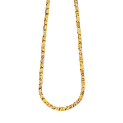 Κολιέ με Μαίανδρο από Ασήμι 925 Επιχρυσωμένο