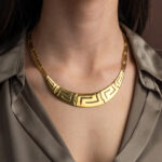 Greek Key Meander Design Necklace in Sterling Silver - Image 2