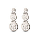 Sterling Silver 925 Spiral Drop Earrings