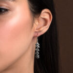 Olive Dangling Earrings - Sterling Silver 925 Gold Plated - Image 4