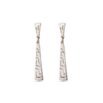 Meander Drop Earrings - Sterling Silver 925