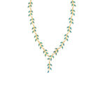 Olive Leaf Necklace - Sterling Silver and Blue Opal (Copy) (Copy) - Image 3