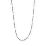 Αλυσίδα με επίπεδα στοιχεία και κρίκους από Ασήμι 925