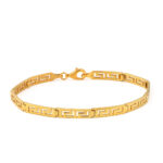 Greca Meander Link Bracelet – 925 Sterling Silver Gold Plated