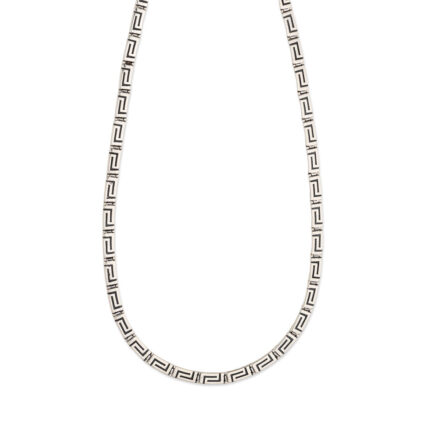 Κολιέ Μαίανδρος Οξειδωμενο από Ασήμι 925