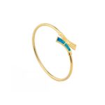 Greek Key Bracelet with Blue Opal - Image 3