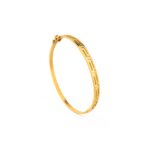 Meandros Bangle Bracelet in 925 Sterling Silver Gold Plated - Image 3