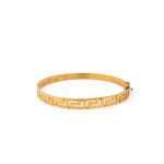 Meandros Bangle Bracelet in 925 Sterling Silver Gold Plated - Image 4