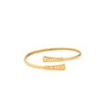 Meandros Hinge Bracelet in 925 Sterling Silver Gold Plated