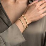 White Opal Bracelet in 925 Sterling Silver Gold Plated - Image 2