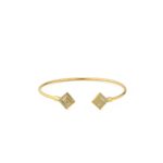 Meander Cuff Bracelet with White Opal