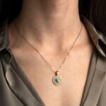 Goddess Athena Chalinitis Greek Key Pendant - Image 2