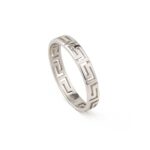 Thin Greek Key Ring in 925 Sterling Silver - Image 3