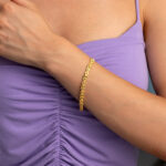 Ασημένιο 925 Βυζαντινό Βραχιόλι με Ζιργκόν – Επιχρυσωμένο - Image 2