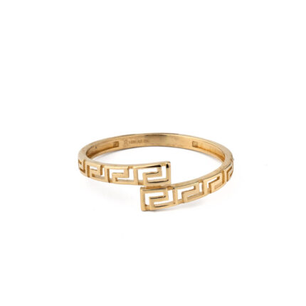 14K Yellow Gold Greek Key Ring