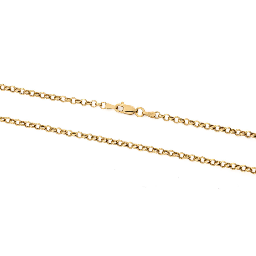 PO-AL-0722700901gp Αλυσίδα Κρίκο Κρίκο – Ασήμι 925 επιχρυσωμένη