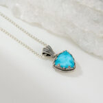 Gerochristo - Aegean Colors Triangle Pendant with Doublet Gemstone