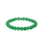 Elastic Hematite and Gemstone Beaded Bracelet - Image 3