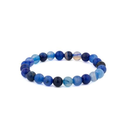 Natural Gemstone Beaded Bracelet – Elastic & Unisex