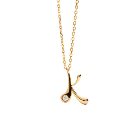 PDPAOLA K Initial Pendant Necklace