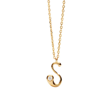 PDPAOLA S Initial Pendant Necklace