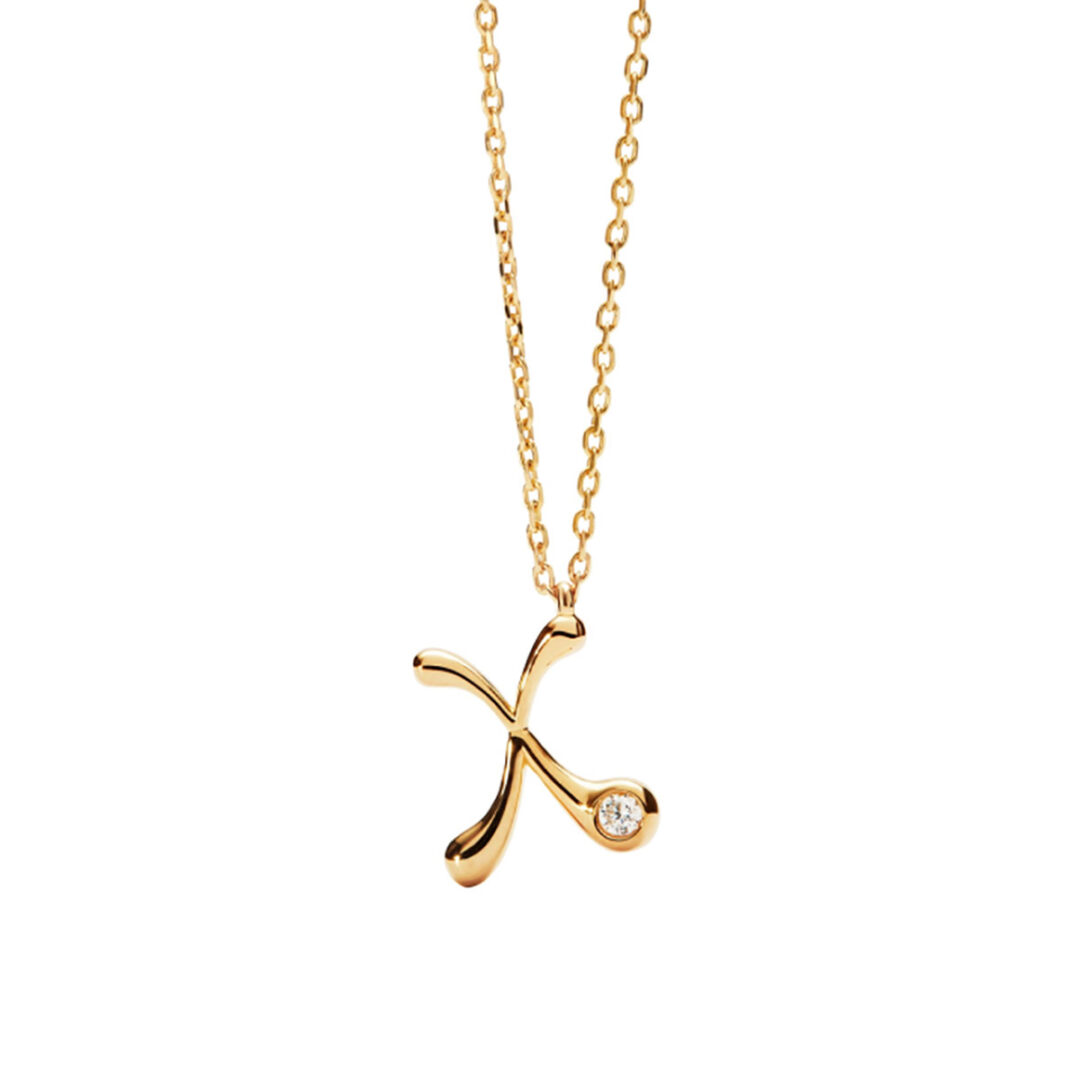 CO01-B97 PDPAOLA X Initial Pendant Necklace - Image 1