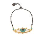 925 Sterling Silver Eye Bracelet with Enamel - Image 2